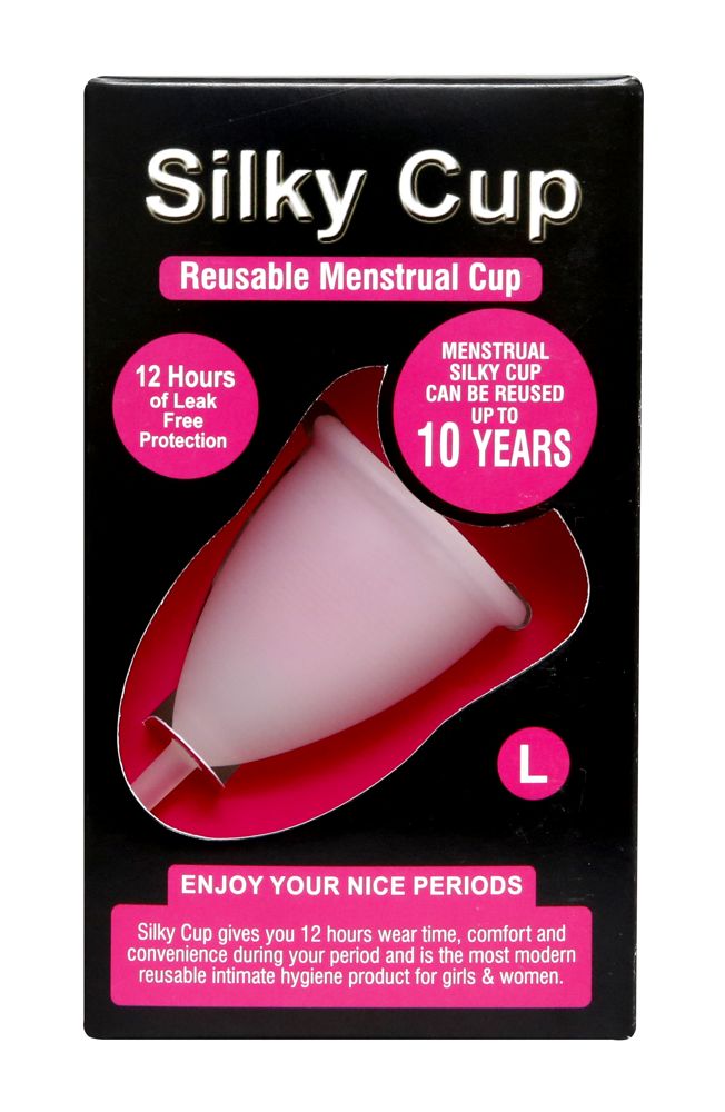 Silky Cup Menstrual Cup sanitary napkins alternative 